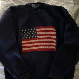 Ralph Lauren American Flag Sweater